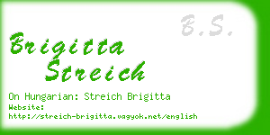 brigitta streich business card